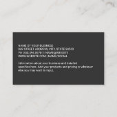 Gym | Persoonlijke Trainingsapparatuur Visitekaartje (Achterkant)