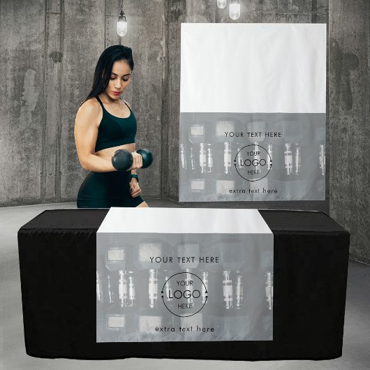 Gym Pop Up Winkel Tafel Runner Ondertekenen Busine Wandkleed