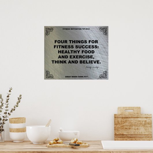 Gym Poster voor fitness Motivation #010 (Keuken)