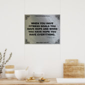 Gym Poster voor fitness Motivation #014 (Keuken)