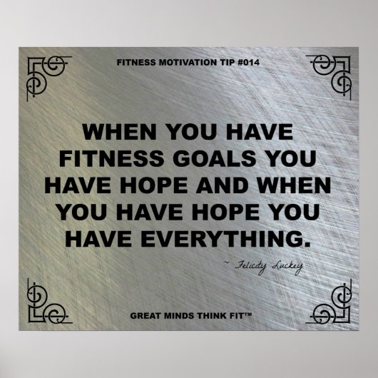 Gym Poster voor fitness Motivation #014 (Voorkant)