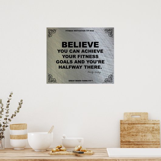Gym Poster voor fitness Motivation #025 (Keuken)