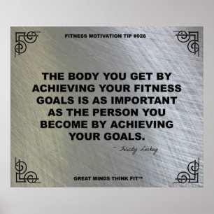 Gym Poster voor fitness Motivation #026