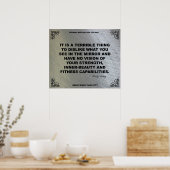 Gym Poster voor fitness Motivation #027 (Keuken)