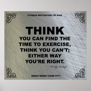 Gym Poster voor fitness Motivation #028