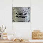 Gym Poster voor fitness Motivation #036 (Keuken)