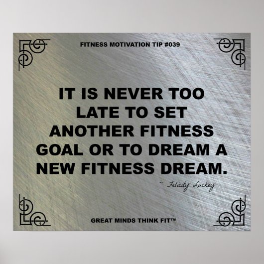 Gym Poster voor fitness Motivation #039 (Voorkant)