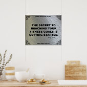 Gym Poster voor fitness Motivation #043 (Keuken)