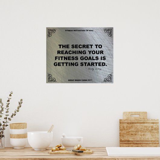 Gym Poster voor fitness Motivation #043 (Keuken)