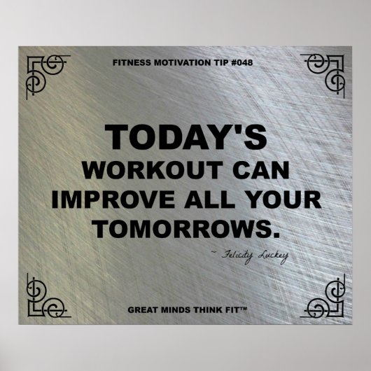 Gym Poster voor fitness Motivation #048 (Voorkant)