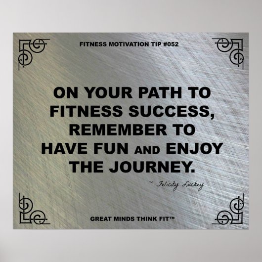 Gym Poster voor fitness Motivation #052 (Voorkant)