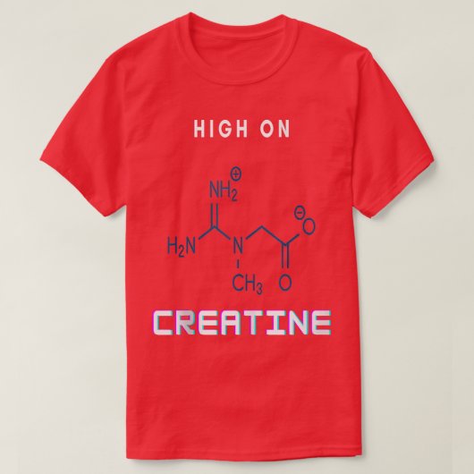 Gym Power High on Creatine T-shirt (Design voorkant)