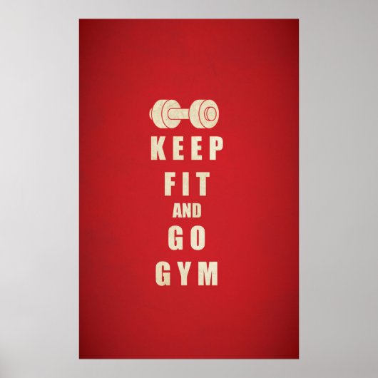 GYM-prijsopgave behouden Poster (Voorkant)