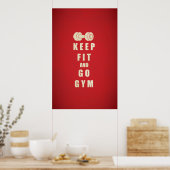 GYM-prijsopgave behouden Poster (Keuken)