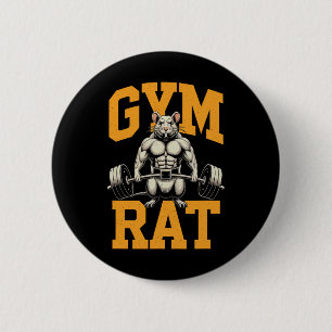 Gym Rat Betekenis Gym Rat Kostuum Gewichtheffen Gy Ronde Button 5,7 Cm