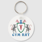Gym Rat Blazon Sleutelhanger (Voorkant)
