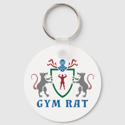 Gym Rat Blazon Sleutelhanger (Voorkant)