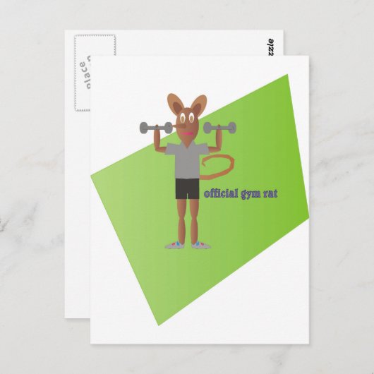Gym Rat Briefkaart (Voorkant / Achterkant)