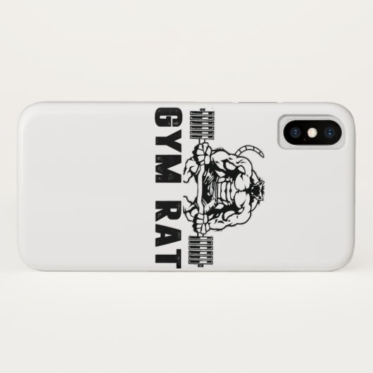 Gym Rat Case-Mate iPhone Case (Achterkant (horizontaal))