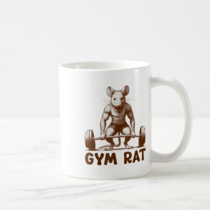 Gym Rat Fitness Bodybuilding Grappige Workout Gym Koffiemok