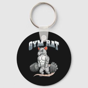 Gym Rat Fitness Bodybuilding Sleutelhanger