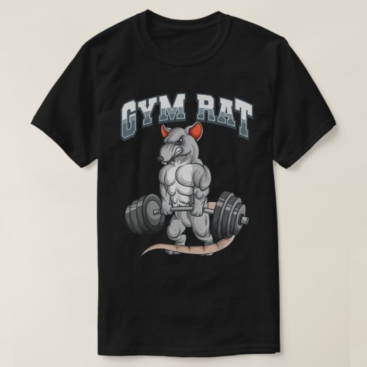 Gym Rat Fitness Bodybuilding  T-shirt (Design voorkant)