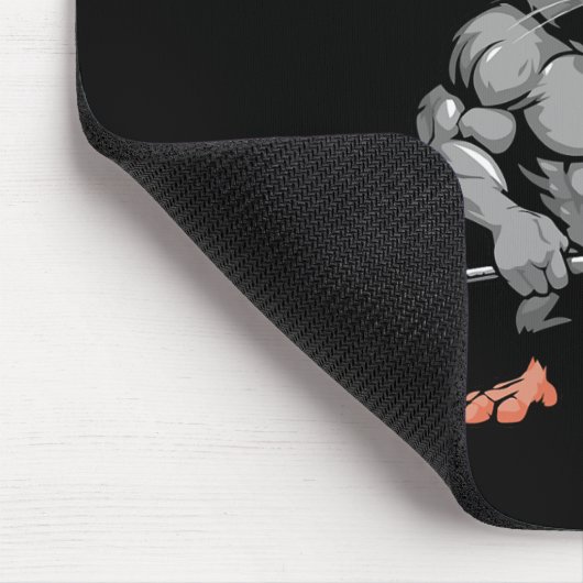 Gym Rat Fitness Bodybuilding Workout Spierpomp Muismat (Hoek)