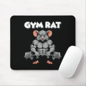 Gym Rat Fitness Bodybuilding Workout Spierpomp Muismat (Met muis)