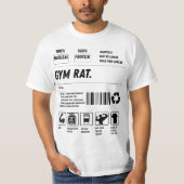 Gym Rat Formula: Handle With Gains T-shirt (Voorkant)