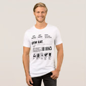 Gym Rat Formula: Handle With Gains Tri-Blend Shirt (Voorkant volledig)