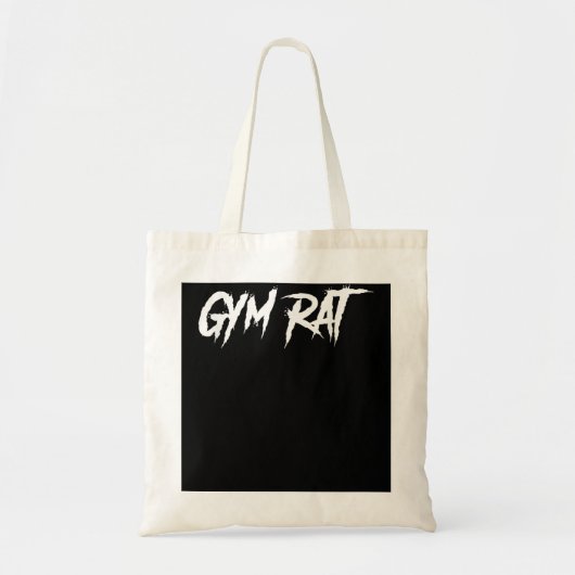 Gym Rat Gifts Mannen Essential Clothes Hustle Fitn Tote Bag (Voorkant)