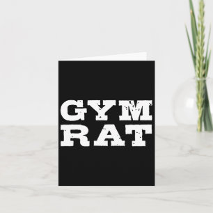 Gym Rat Grappige Bodybuilding Workout 1 Kaart