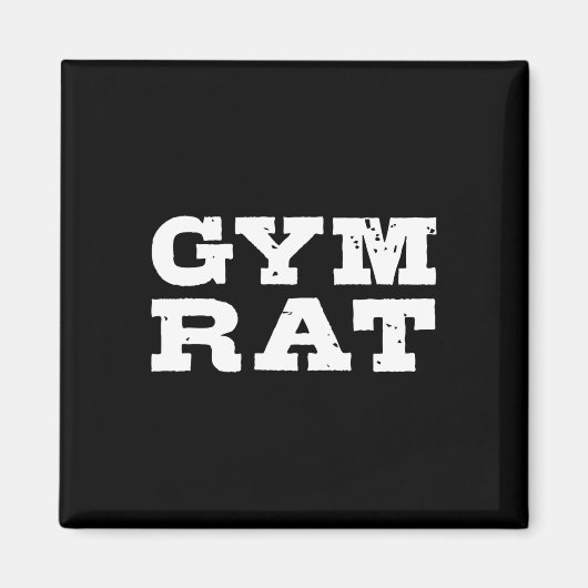 Gym Rat Grappige Bodybuilding Workout 1 Magneet (Voorkant)