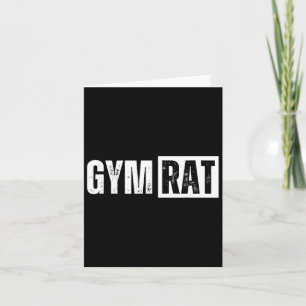 Gym Rat Grappige Bodybuilding Workout Kaart