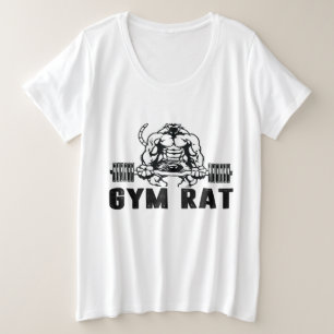 Gym Rat Grote Maat T-shirt