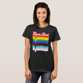 Gym Rat LGBTQ trots regenboog T-shirt (Voorkant volledig)