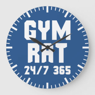 Gym Rat - Motivatie Fitness Gym Grote Klok