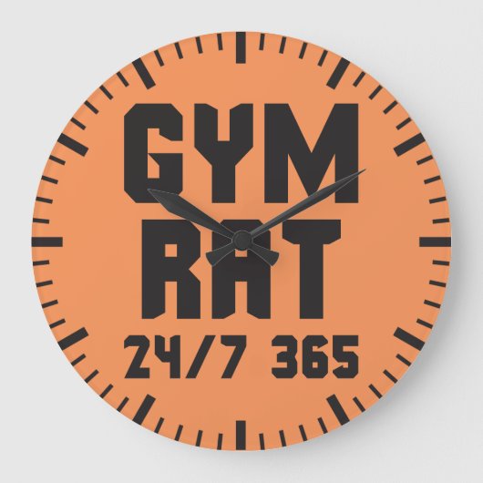 Gym Rat - Motivatie Fitness Gym Grote Klok (Voorkant)