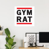 Gym Rat Poster (Thuiskantoor)