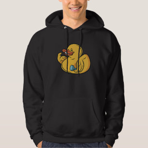 Gym Rat Rubber Eend Oefening Fitness Mannen Vrouwe Hoodie