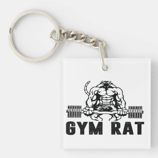 Gym Rat Sleutelhanger (Voorkant)