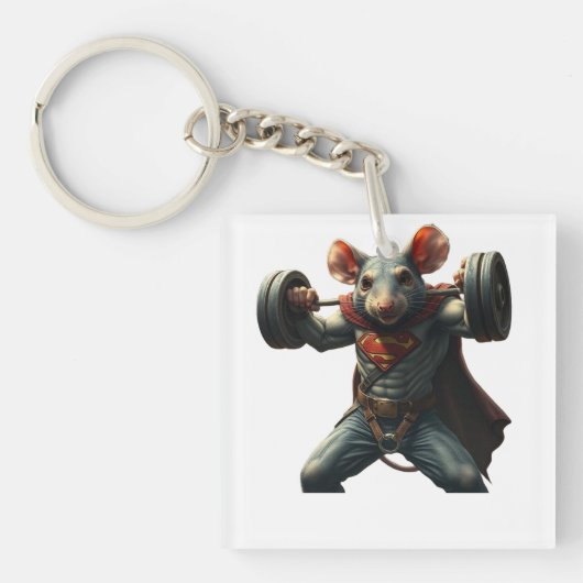 Gym Rat Sleutelhanger (voorkant)