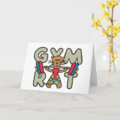 Gym Rat Weightlift Kaart (Gele Bloem)