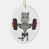 Gym Rat Weightlift Keramisch Ornament (Rechts)