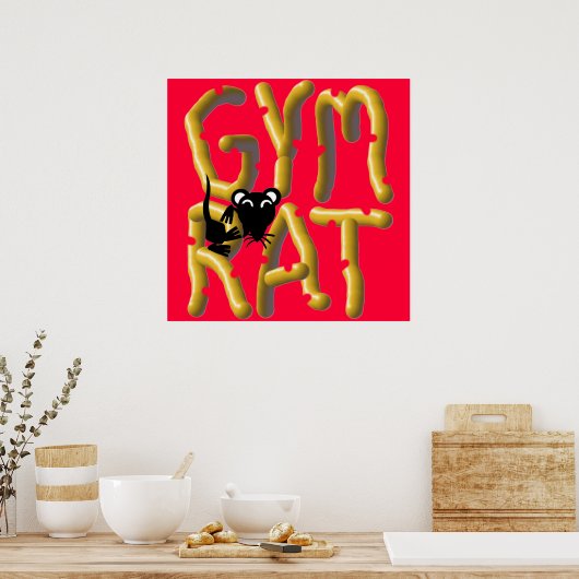Gym Rat Weightlift Poster (Keuken)