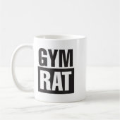 Gym Rat - Workout - Hustle - Fitness - Motivation  Koffiemok (Links)