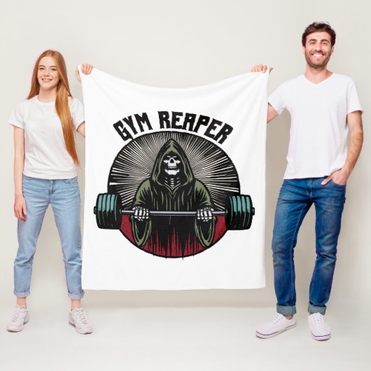 Gym Reaper Workout Fleece Deken (In situ)