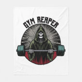 Gym Reaper Workout Fleece Deken (Voorkant)