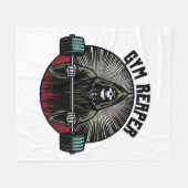 Gym Reaper Workout Fleece Deken (Voorkant (Horizontaal))