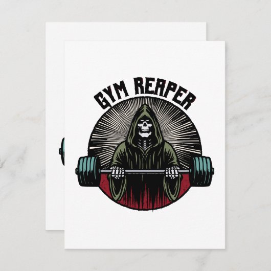 Gym Reaper Workout Informatiekaartje (Voorkant / Achterkant)